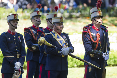 Die königliche spanische Familie beim Armed Forces Day, Madrid