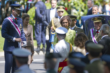 Felipe von Spanien, Letizia von Spanien, Sophia von Spanien, Juan Carlos I. von Spanien