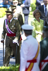 Die königliche spanische Familie beim Armed Forces Day, Madrid