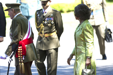 Die königliche spanische Familie beim Armed Forces Day, Madrid