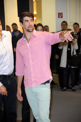 Michael Phelps im KaDeWe, Berlin