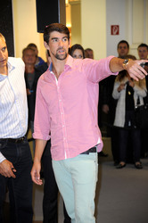 Michael Phelps im KaDeWe, Berlin