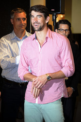 Michael Phelps im KaDeWe, Berlin