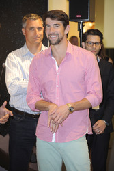 Michael Phelps im KaDeWe, Berlin
