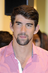 Michael Phelps im KaDeWe, Berlin