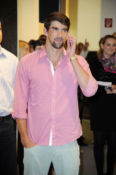 Michael Phelps im KaDeWe, Berlin