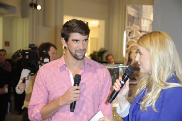 Michael Phelps im KaDeWe, Berlin