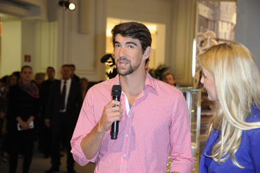Michael Phelps im KaDeWe, Berlin