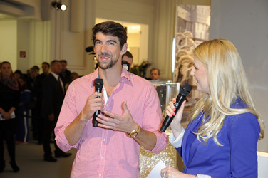 Michael Phelps im KaDeWe, Berlin