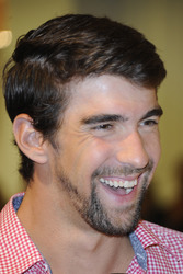 Michael Phelps im KaDeWe, Berlin