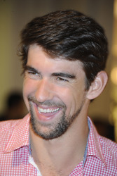 Michael Phelps im KaDeWe, Berlin