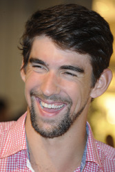 Michael Phelps im KaDeWe, Berlin