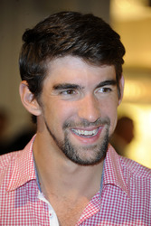 Michael Phelps im KaDeWe, Berlin