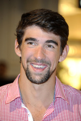 Michael Phelps im KaDeWe, Berlin