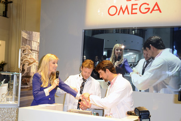 Michael Phelps im KaDeWe, Berlin