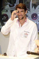 Michael Phelps im KaDeWe, Berlin