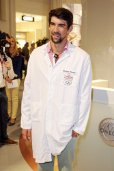 Michael Phelps im KaDeWe, Berlin