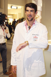 Michael Phelps im KaDeWe, Berlin