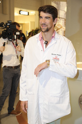 Michael Phelps im KaDeWe, Berlin