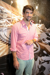 Michael Phelps im KaDeWe, Berlin