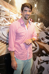 Michael Phelps im KaDeWe, Berlin