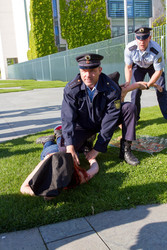 Femen Protest am Bundeskanzleramt, Berlin