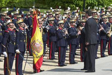 Prinz Felipe empfängt Prinz Naruhito, Madrid