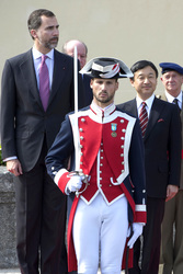 Prinz Felipe empfängt Prinz Naruhito, Madrid
