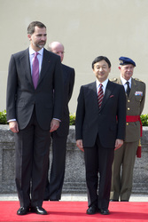 Prinz Felipe empfängt Prinz Naruhito, Madrid