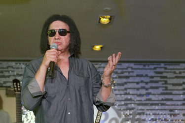 Gene Simmons im Hard Rock Cafe, Berlin