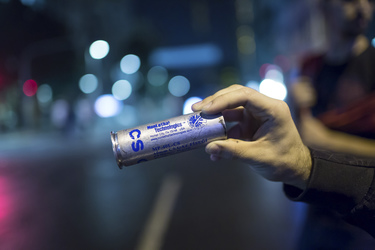 Polizei räumt das Protestlager am Taksim-Platz in Istanbul, Türkei