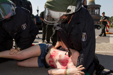 Femen Protest, Berlin