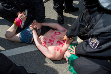 Femen Protest, Berlin