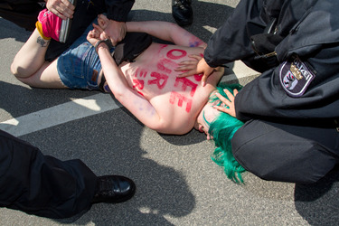 Femen Protest, Berlin