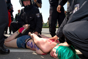 Femen Protest, Berlin