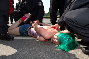 Femen Protest, Berlin