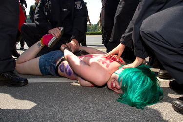 Femen Protest, Berlin