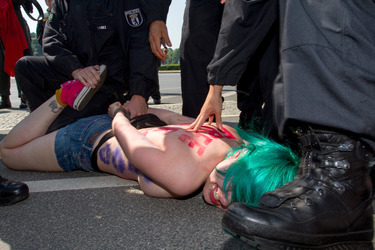 Femen Protest, Berlin