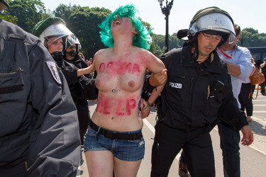 Femen Protest, Berlin
