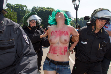 Femen Protest, Berlin
