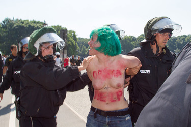 Femen Protest, Berlin