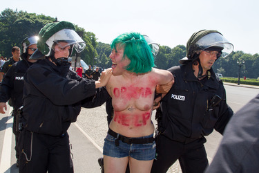 Femen Protest, Berlin