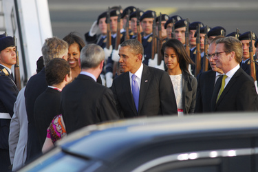 Michelle Obama, Barack Obama, Malia Ann Obama, Guido Westerwelle