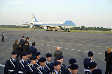 Ankunft von Präsident Obama, Berlin