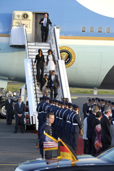 Ankunft von Präsident Obama, Berlin
