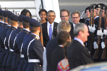 Ankunft von Präsident Obama, Berlin