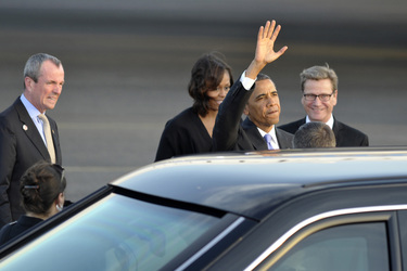 Ankunft von Präsident Obama, Berlin
