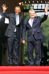 Präsident Obama besucht Schloss Bellevue, Berlin