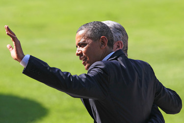 Präsident Obama besucht Schloss Bellevue, Berlin