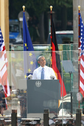 Präsident Obama spricht am Brandenburger Tor, Berlin